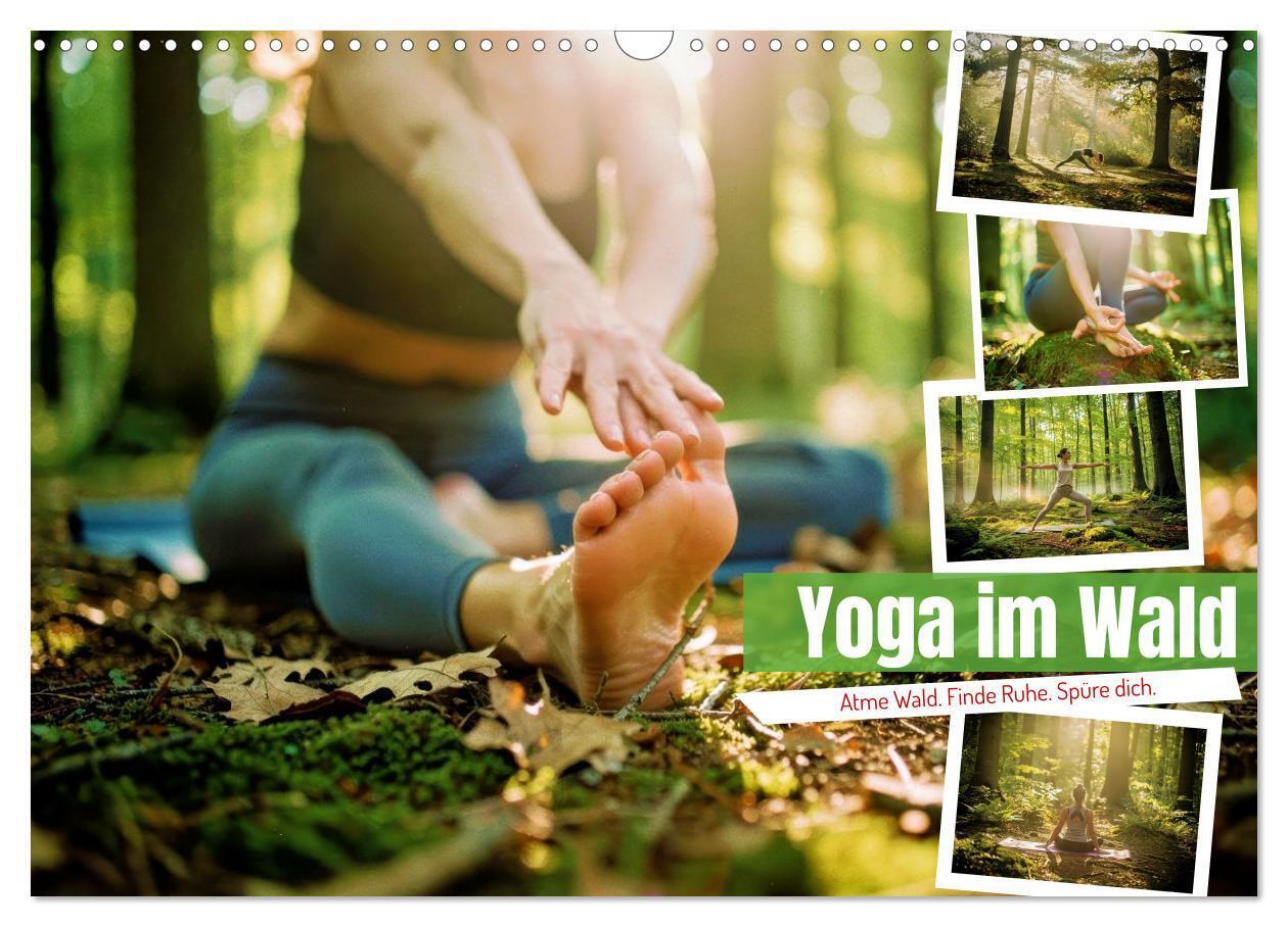 Yoga im Wald (Wandkalender 2027 DIN A3 quer) CALVENDO Monatskalender