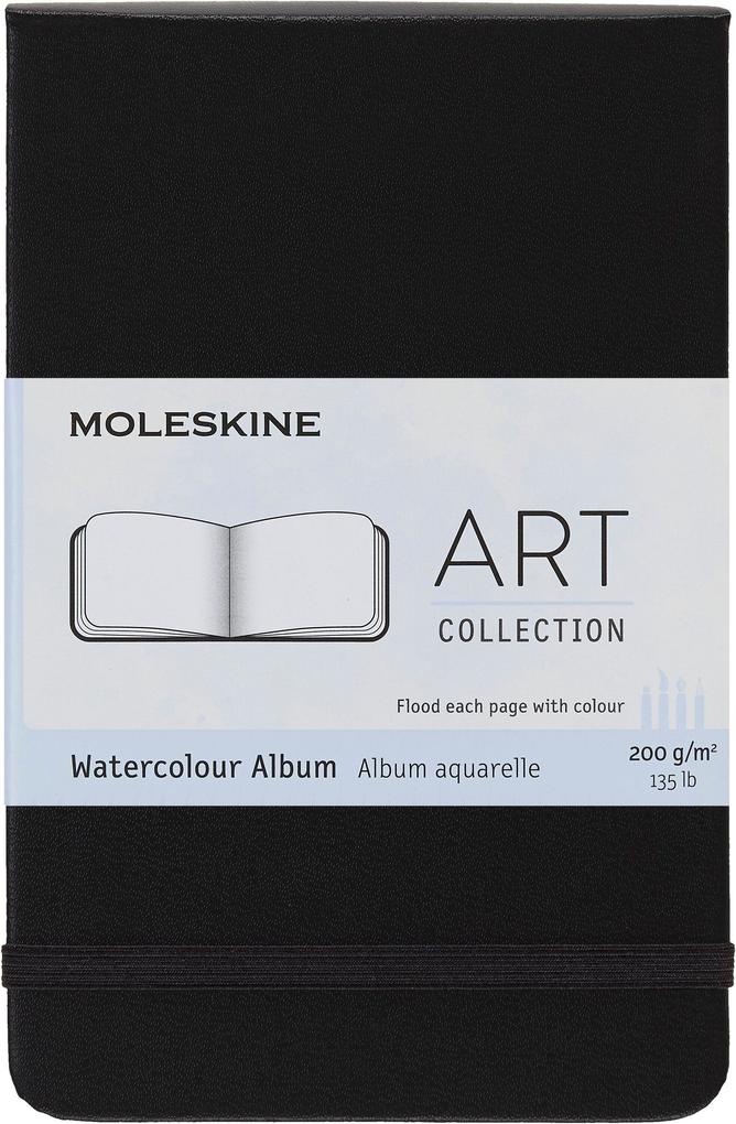 Moleskine Germany Gmbh Schwarz Moleskine Aquarellalbum P/A6 200G-Aquarellpapier Hard Cover