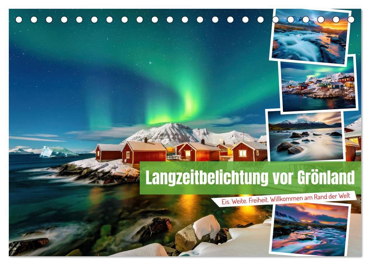 Langzeitbelichtung vor Grönland (Tischkalender 2027 DIN A5 quer) CALVENDO Monatskalender
