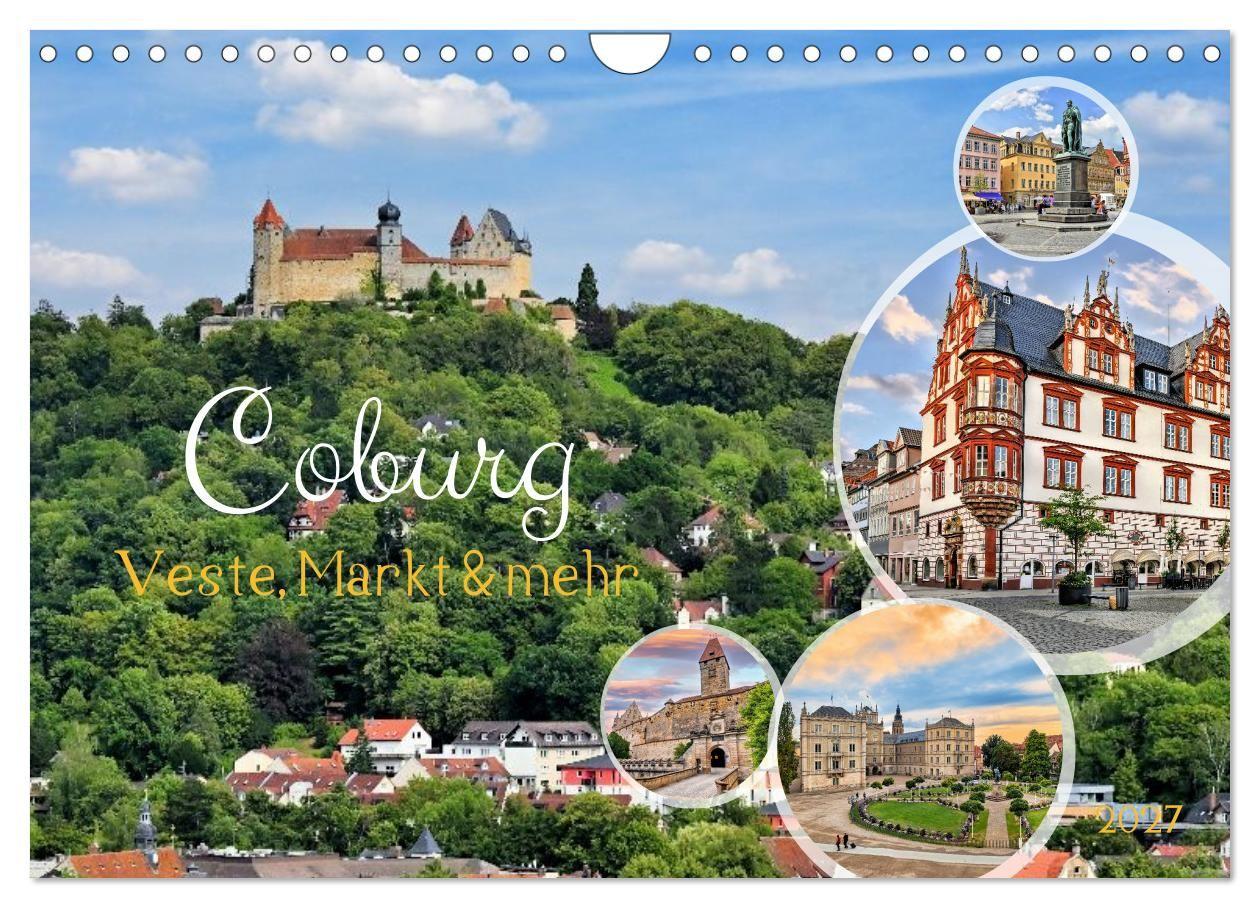 Coburg - Veste Markt & mehr (Wandkalender 2027 DIN A4 quer) CALVENDO Monatskalender