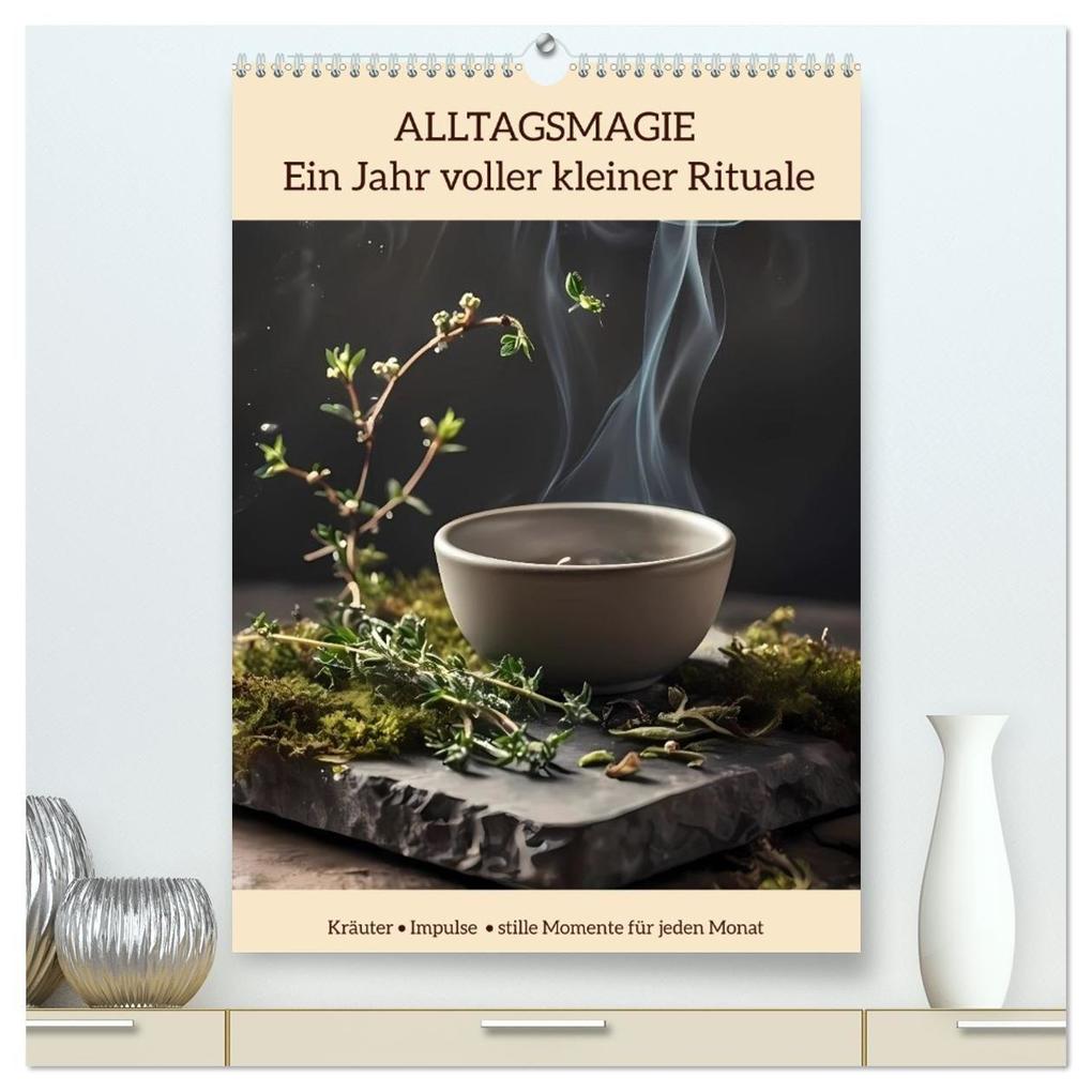 ALLTAGSMAGIE Ein Jahr voller kleiner Rituale (hochwertiger Premium Wandkalender 2027 DIN A2 hoch) Kunstdruck in Hochglanz