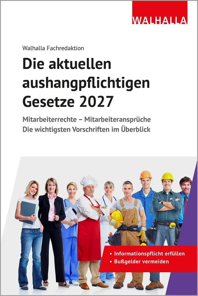 Die aktuellen aushangpflichtigen Gesetze 2027