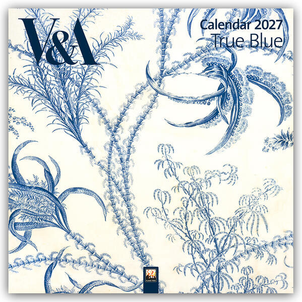 True Blue - Richtiges Blau - Kunstkalender 2027 - Original Flame Tree Publishing-Kalender [Kalender]