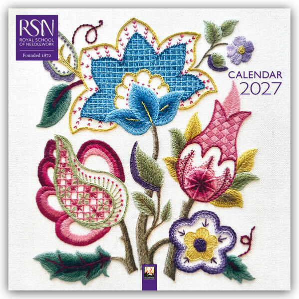 Royal School of Needlework 2027 - Original Flame Tree Publishing-Kalender [Kalender]