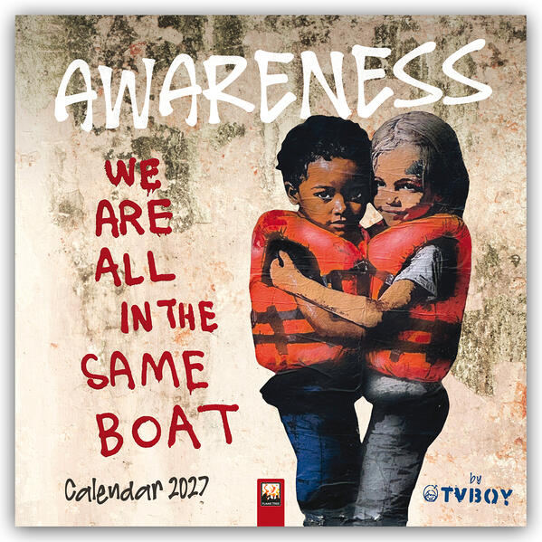 Awareness by TVBOY - Kunstkalender 2027 - Original Flame Tree Publishing-Kalender [Kalender]