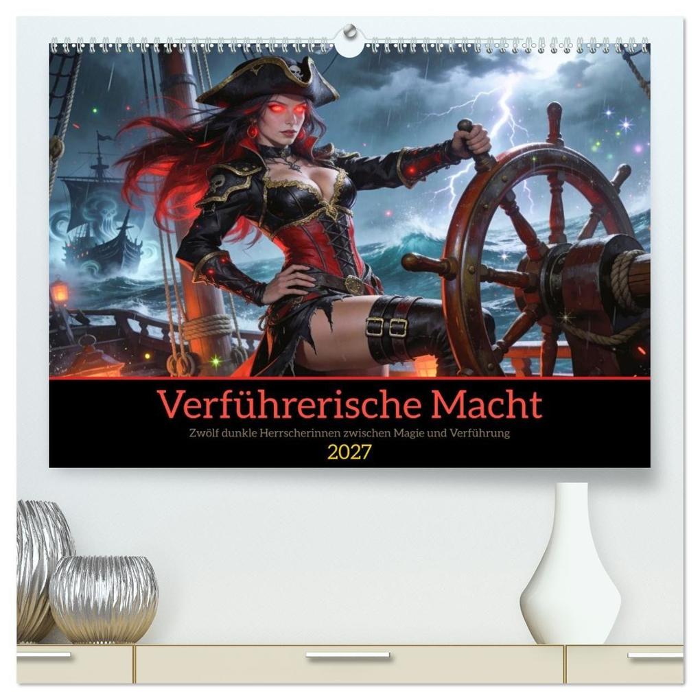 Verführerische Macht (hochwertiger Premium Wandkalender 2027 DIN A2 quer) Kunstdruck in Hochglanz
