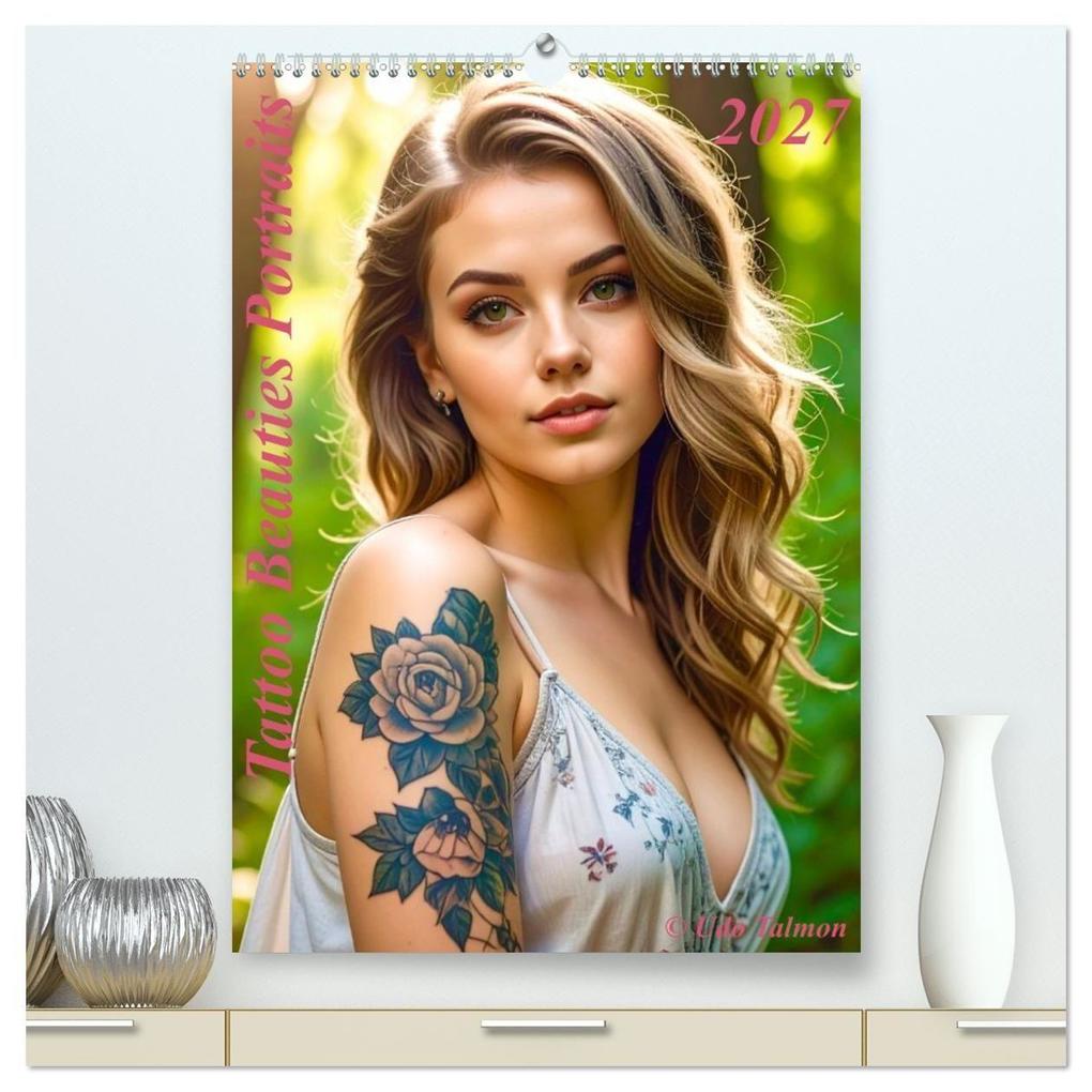 Tattoo Beauties Portraits (hochwertiger Premium Wandkalender 2027 DIN A2 hoch) Kunstdruck in Hochglanz