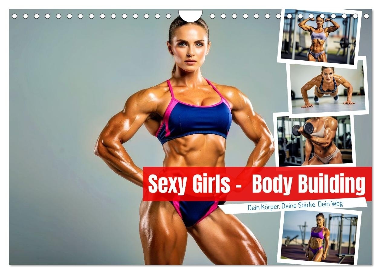 Sexy Girls - Body Building (Wandkalender 2027 DIN A4 quer) CALVENDO Monatskalender
