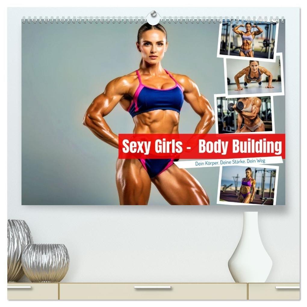 Sexy Girls - Body Building (hochwertiger Premium Wandkalender 2027 DIN A2 quer) Kunstdruck in Hochglanz