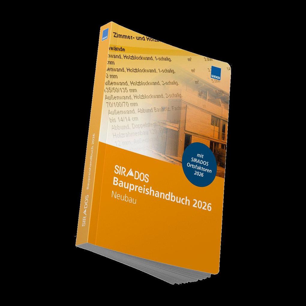SIRADOS Baupreishandbuch Neubau 2026