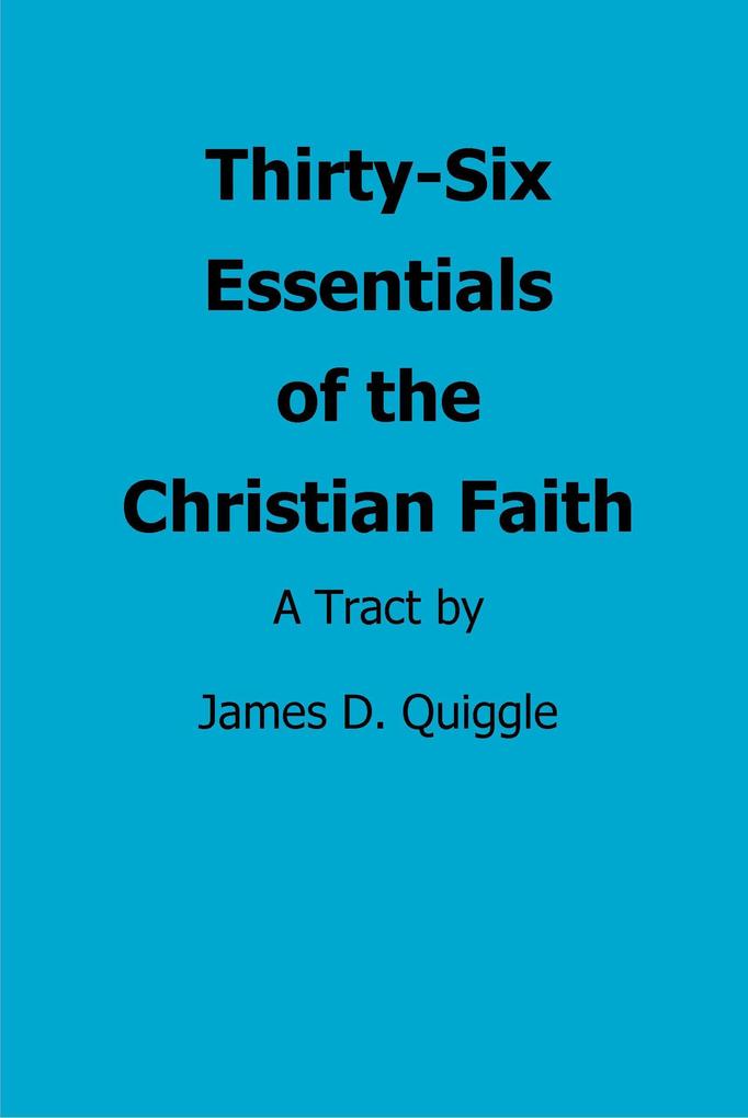 Essentials of the Christian Faith
