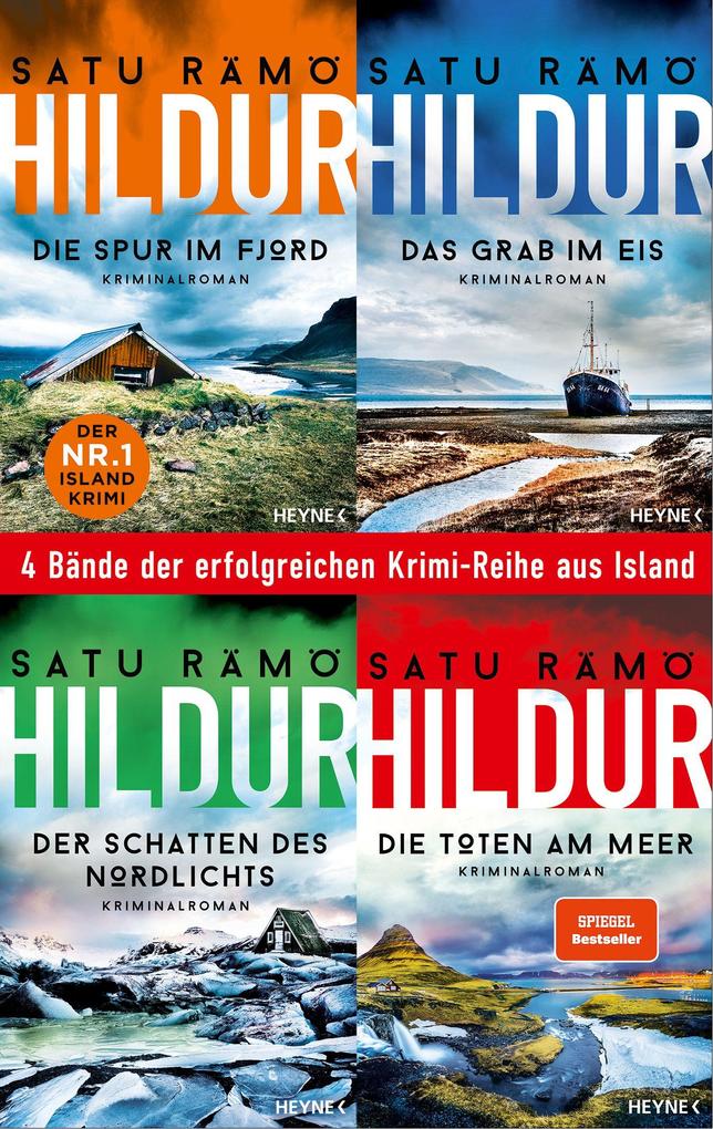 Die Hildur-Reihe Band 1-4: Die Spur im Fjord / Das Grab im Eis / Der Schatten des Nordlichts / Die Toten am Meer (4in1-Bundle)