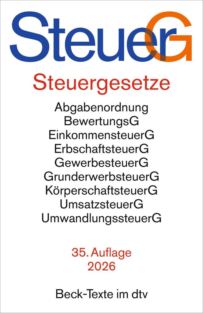Steuergesetze. SteuerG