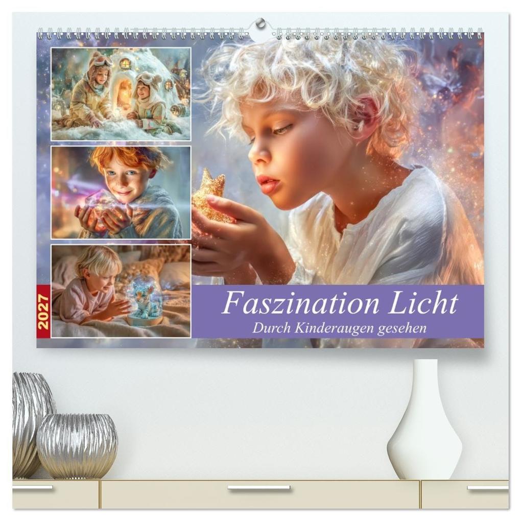 Faszination Licht - Durch Kinderaugen gesehen (hochwertiger Premium Wandkalender 2027 DIN A2 quer) Kunstdruck in Hochglanz