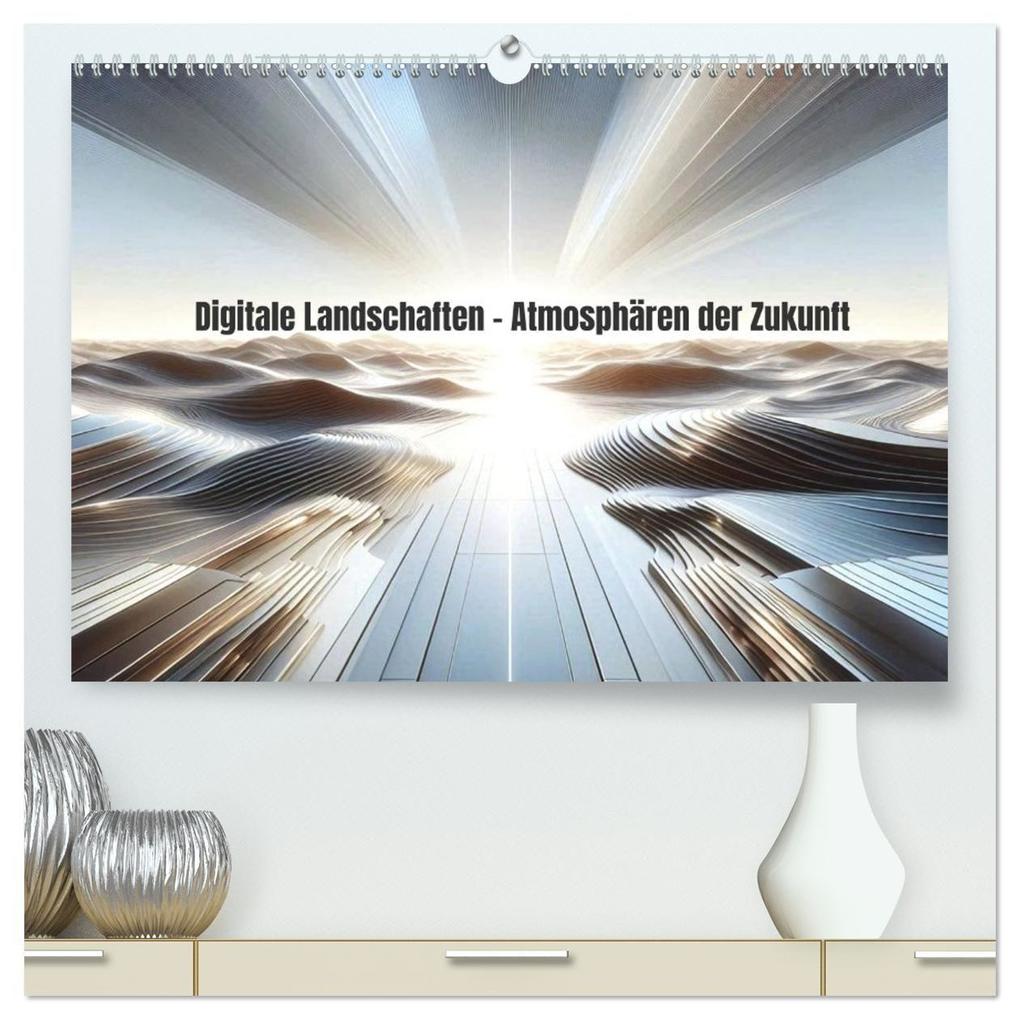 Digitale Landschaften - Atmosphären der Zukunft (hochwertiger Premium Wandkalender 2027 DIN A2 quer) Kunstdruck in Hochglanz