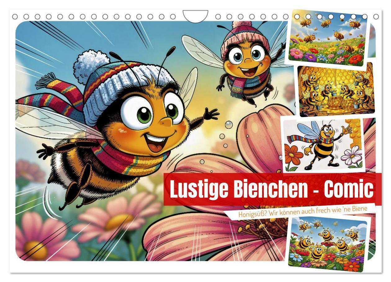 Lustige Bienchen - Comic (Wandkalender 2027 DIN A4 quer) CALVENDO Monatskalender