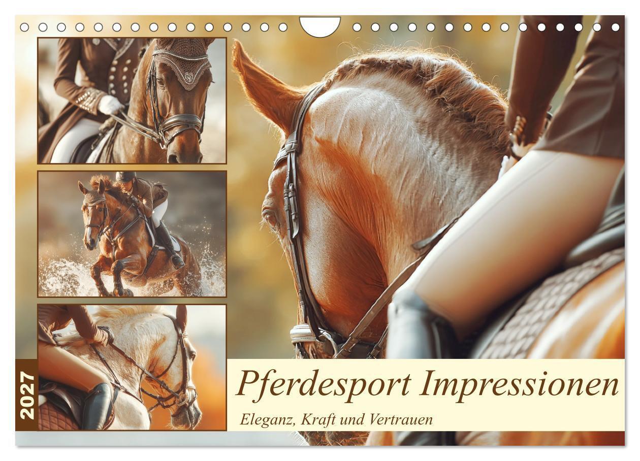 Pferdesport Impressionen. Eleganz Kraft und Vertrauen (Wandkalender 2027 DIN A4 quer) CALVENDO Monatskalender