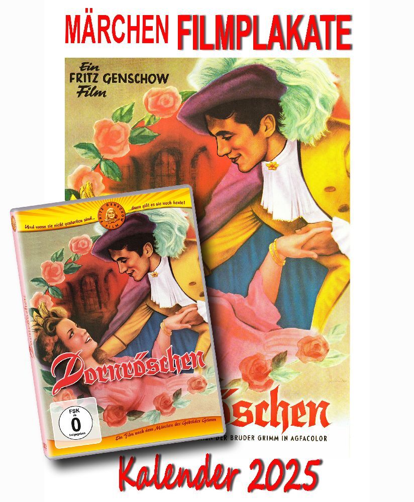 Dornröschen + Märchen Filmplakate Kalender 20251 DVD + Kalender