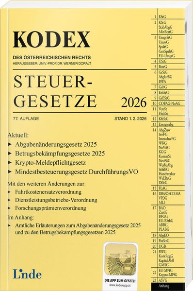 KODEX Steuergesetze 2026