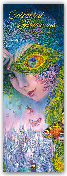 Josephine Wall Celestial Journeys - Slimline-Kalender 2027 - Original Flame Tree Publishing-Kalender Slimeline [Kalender]