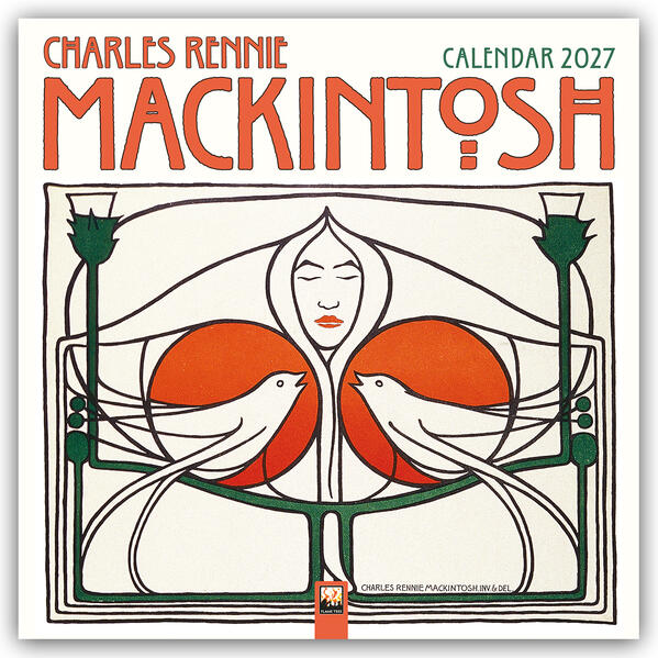 Charles Rennie Mackintosh 2027 - Original Flame Tree Publishing-Kalender [Kalender]