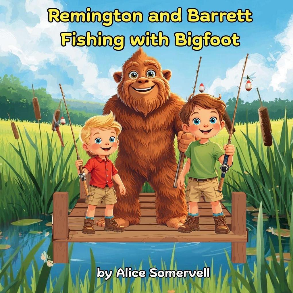 Remington and Barrett Fishing with Bigfoot