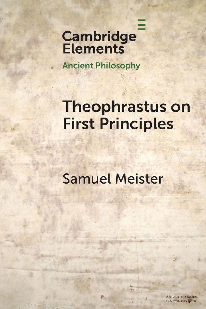 Theophrastus on First Principles