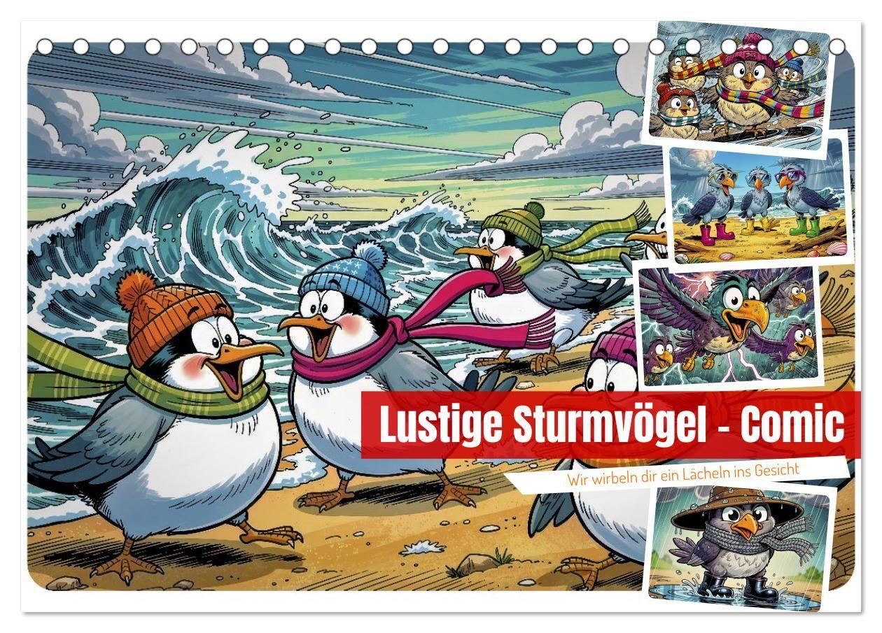 Lustige Sturmvögel - Comic (Tischkalender 2027 DIN A5 quer) CALVENDO Monatskalender