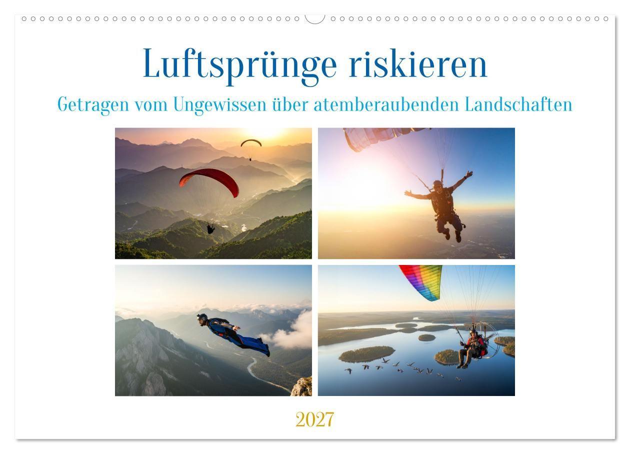 Luftsprünge riskieren (Wandkalender 2027 DIN A2 quer) CALVENDO Monatskalender
