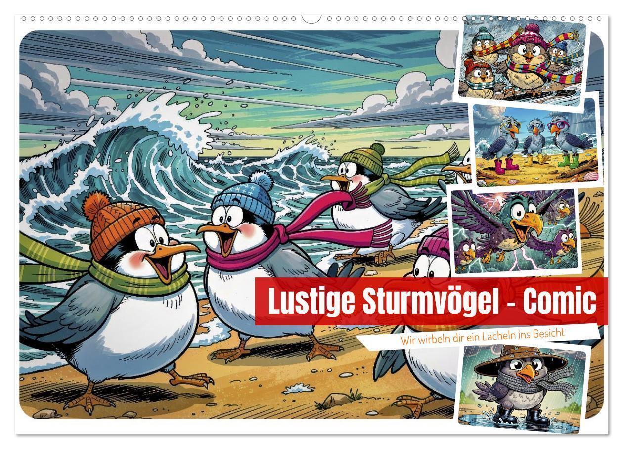 Lustige Sturmvögel - Comic (Wandkalender 2027 DIN A2 quer) CALVENDO Monatskalender