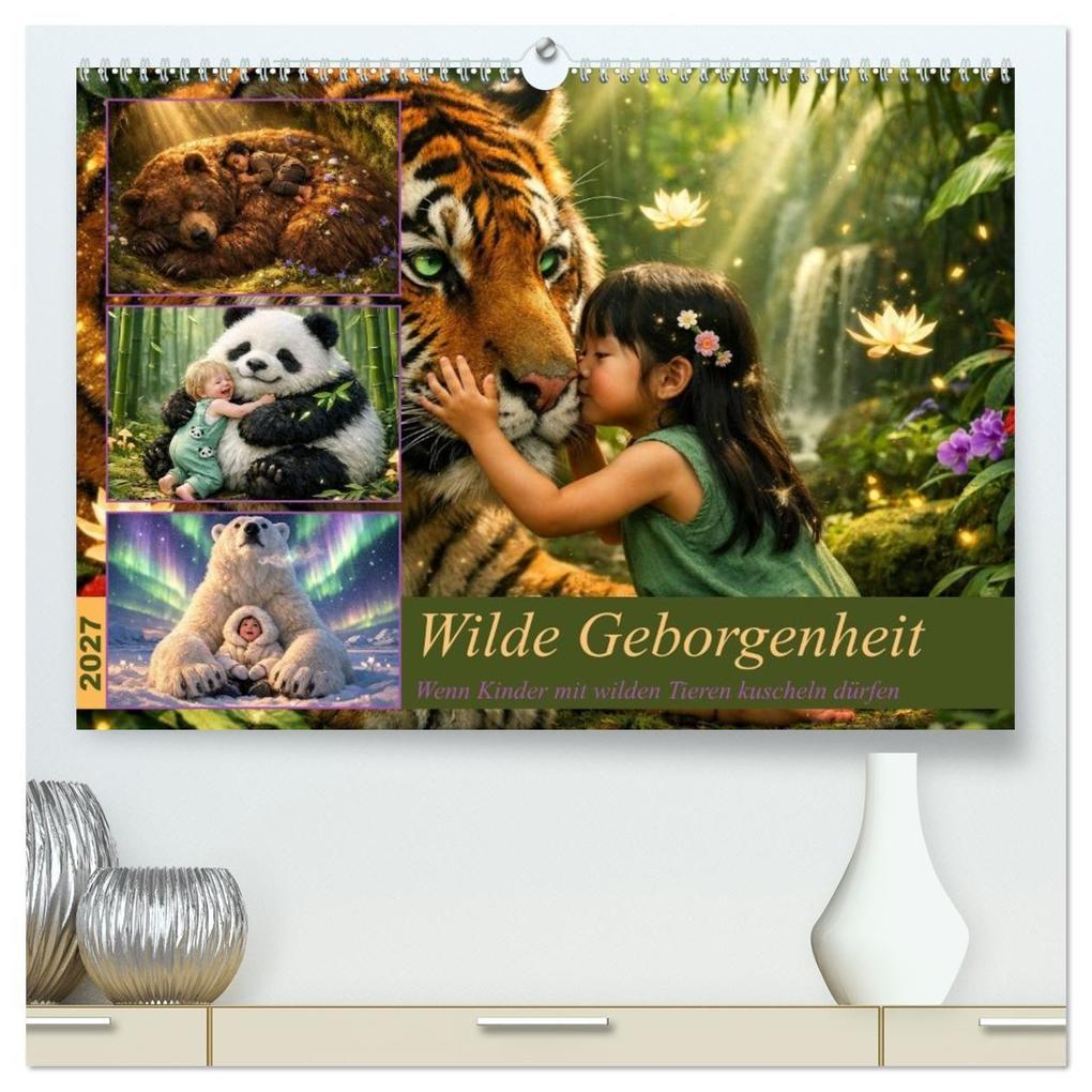 Wilde Geborgenheit (hochwertiger Premium Wandkalender 2027 DIN A2 quer) Kunstdruck in Hochglanz