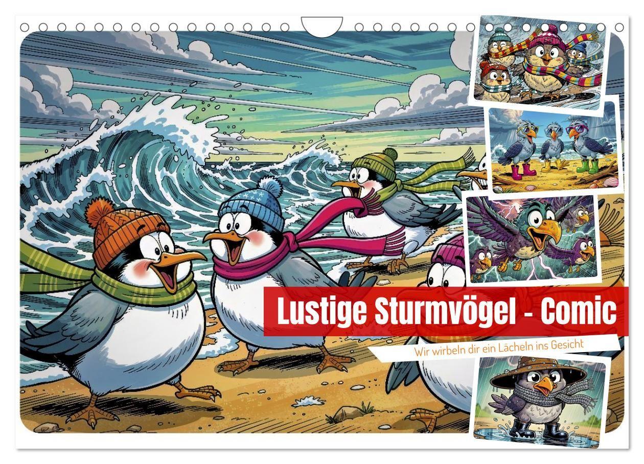 Lustige Sturmvögel - Comic (Wandkalender 2027 DIN A4 quer) CALVENDO Monatskalender