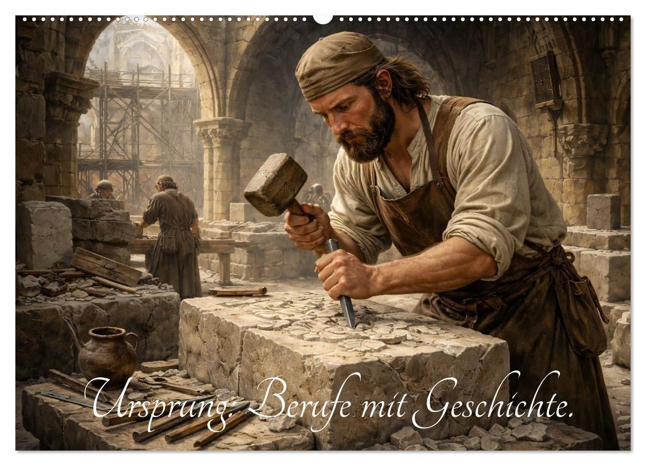 Ursprung: Berufe mit Geschichte. (Wandkalender 2027 DIN A2 quer) CALVENDO Monatskalender