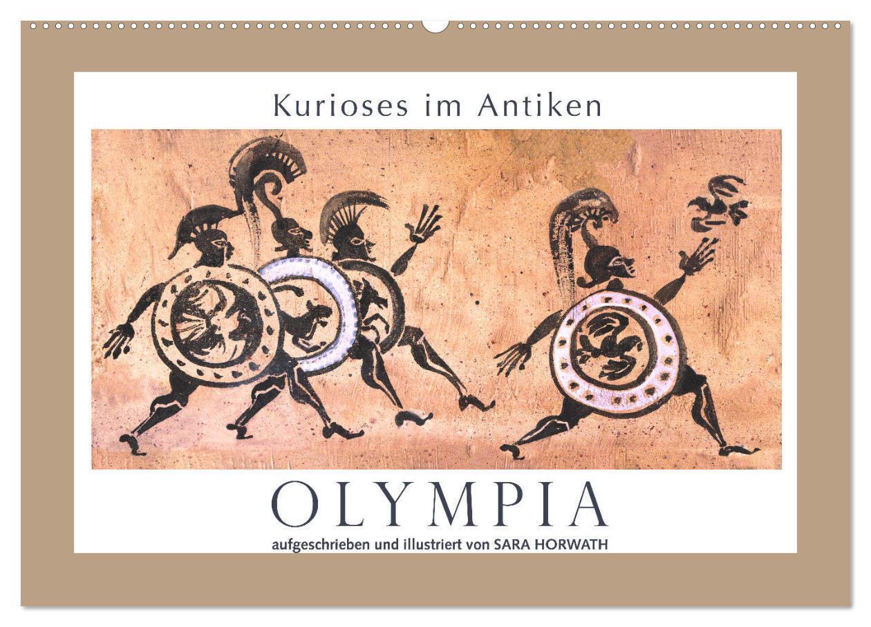 Kurioses im Antiken Olympia (Wandkalender 2027 DIN A2 quer) CALVENDO Monatskalender