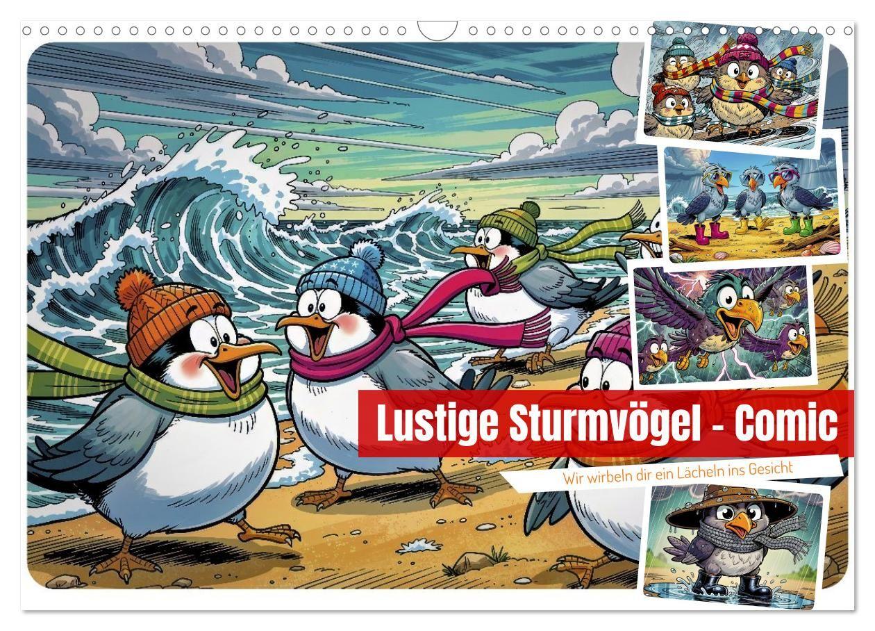 Lustige Sturmvögel - Comic (Wandkalender 2027 DIN A3 quer) CALVENDO Monatskalender