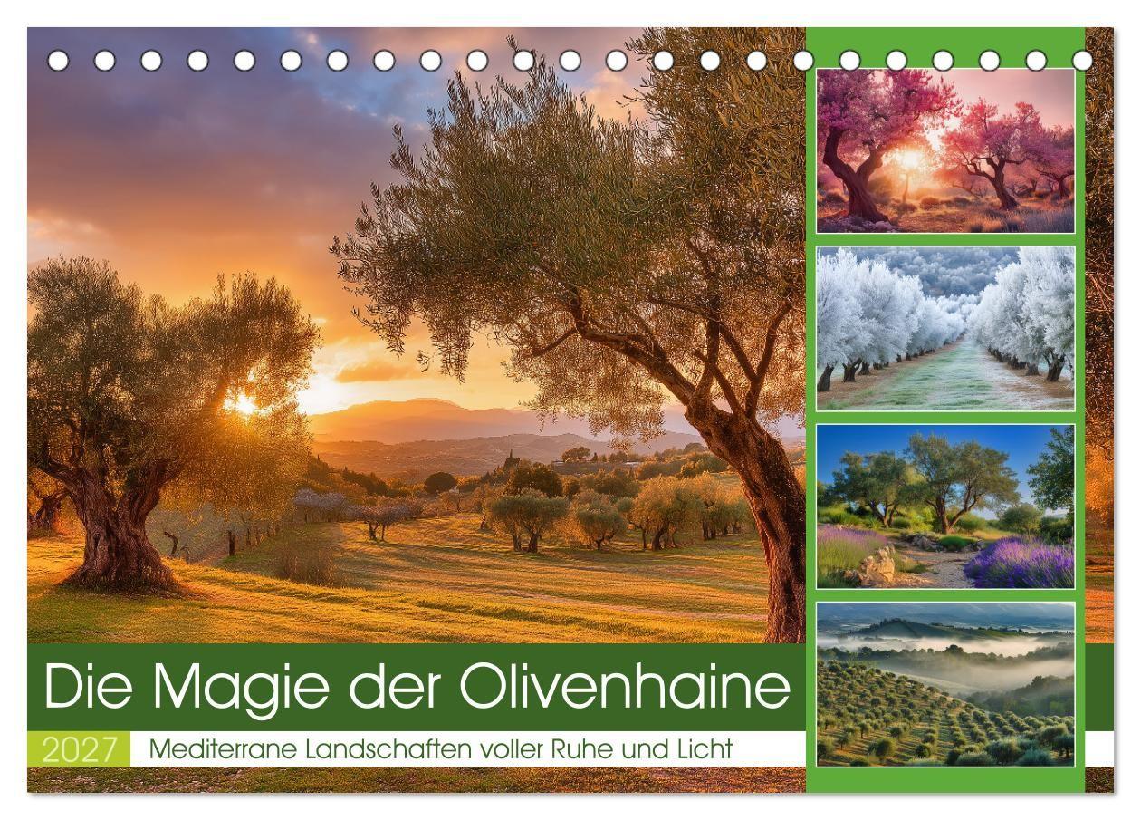 Die Magie der Olivenhaine (Tischkalender 2027 DIN A5 quer) CALVENDO Monatskalender