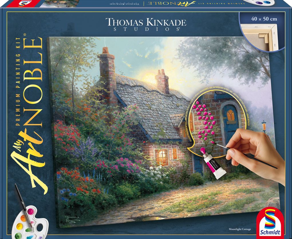 My ArtNoble T.Kinkade Moonlight Cottage