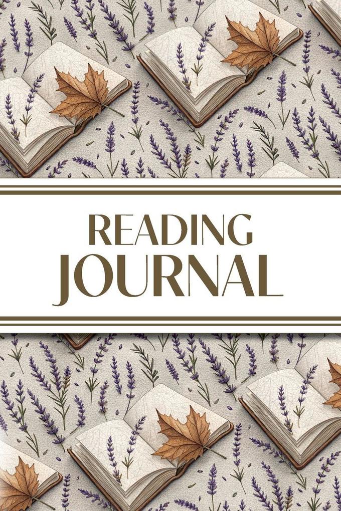 Reading Journal (Lavender Sprigs Leaves & Books)