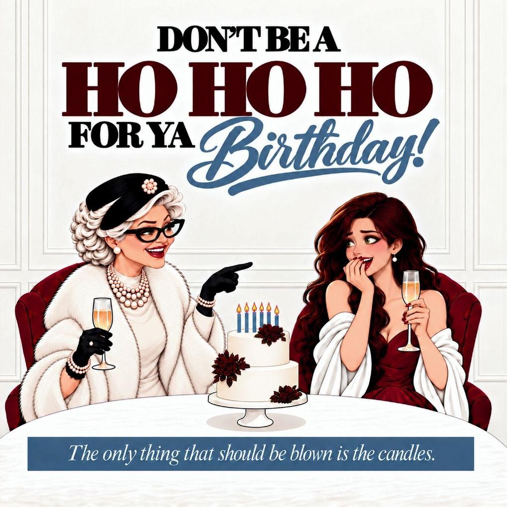 Don't Be A HO HO HO For Ya Birthday! The only thing that should get blown out is the candles