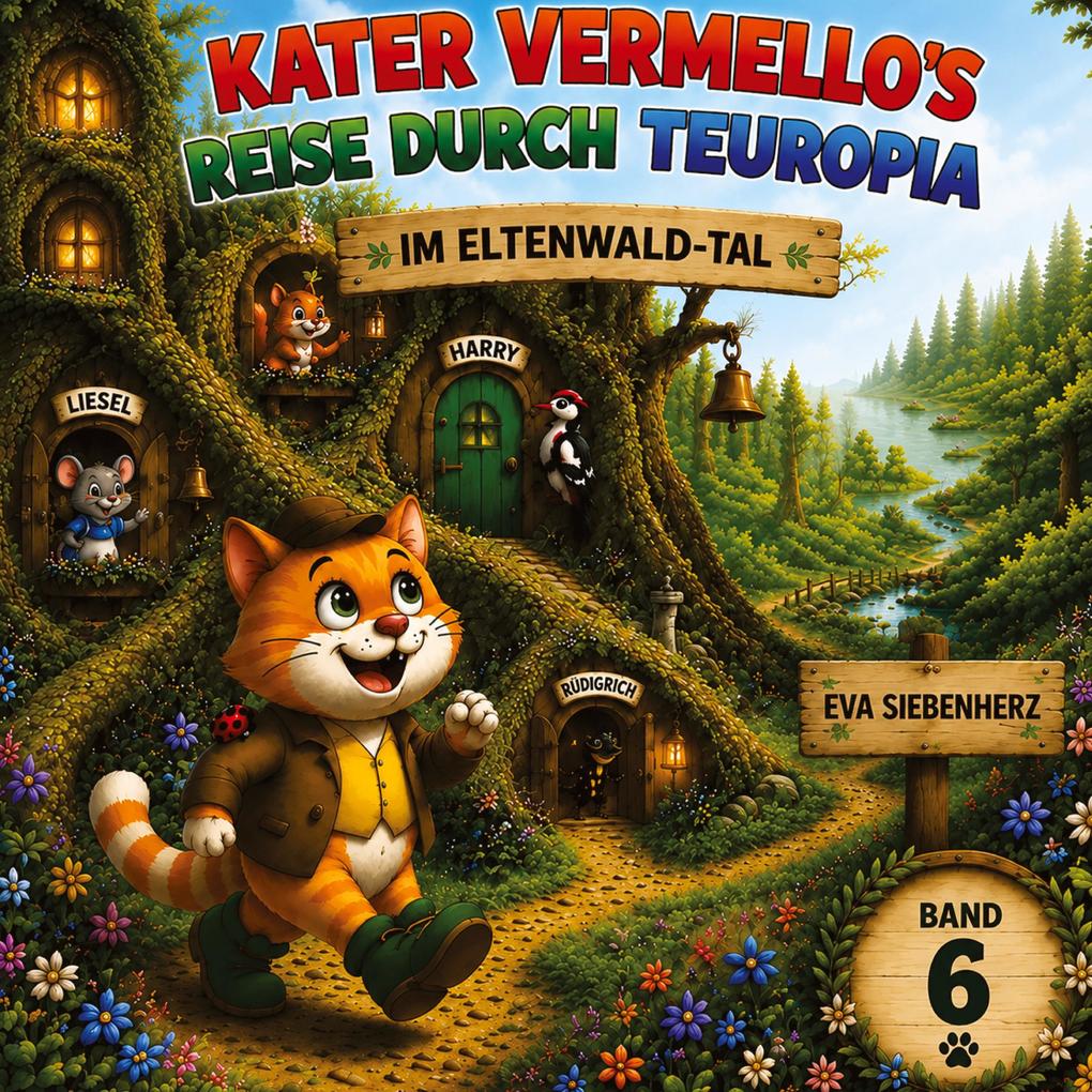 Im Eltenwaldtal - Band 6 der illustrierten Kinderbuchreihe Kater Vermellos Reise durch Teuropia - ein Abenteuer über Mut und Freundschaft
