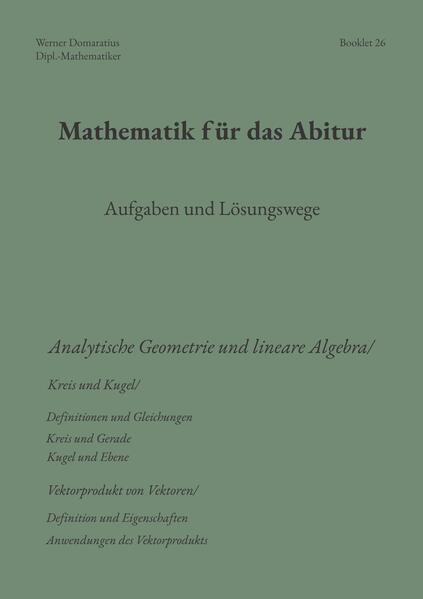 Mathematik für das Abitur