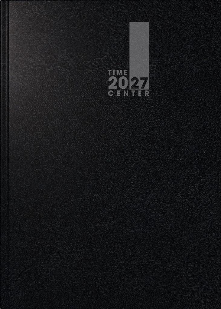BRUNNEN 1072520907 Buchkalender TimeCenter Mod. 725 2027 A5 Kunststoff schwarz