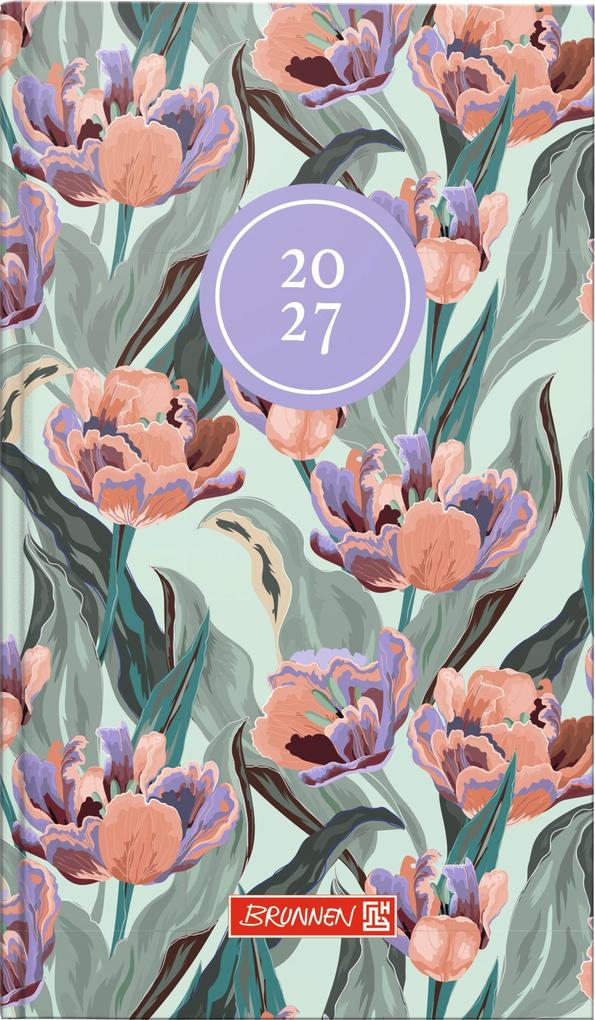 BRUNNEN 1075615027 Taschenkalender Mod. 756 2027 'Botanical' A6 Papier