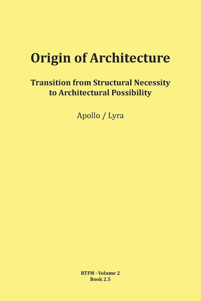 Origin of Architecture