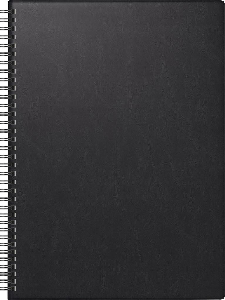 BRUNNEN 1078101907 Buchkalender Premium Mod. 781 2027 A4 Kunststoff schwarz