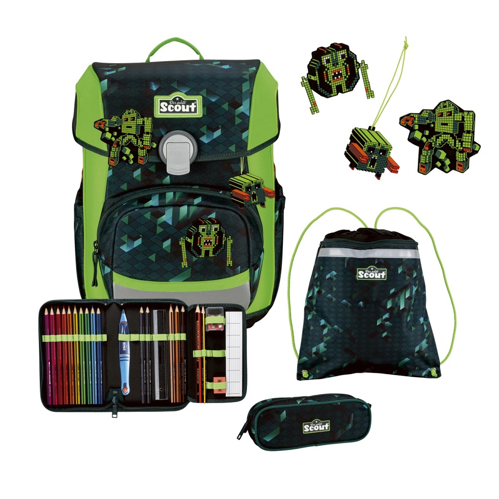 Scout Schulranzen Set Neo Schulranzen Set 4tlg Cubes