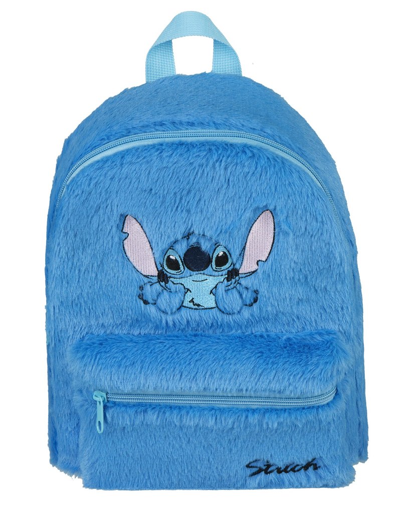 Undercover Rucksack Lilo & Stitch Rucksack aus Plüsch mit Vortasche