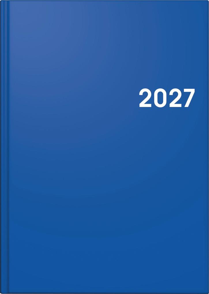 BRUNNEN 1079561037 Buchkalender Mod. 795 2027 A5 Kunststoff blau