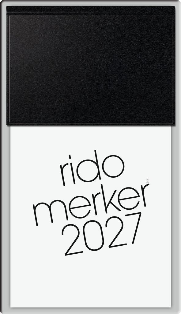 rido/idé 7035003907 Vormerkbuch Mod. Merker 2027 108×201 mm Kunststoff schwarz