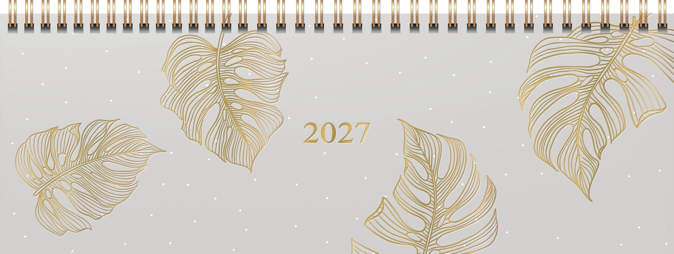 rido/idé 7036311027 Querterminbuch Premium Young Line 2027 'Monstera' 297×105 mm Papier